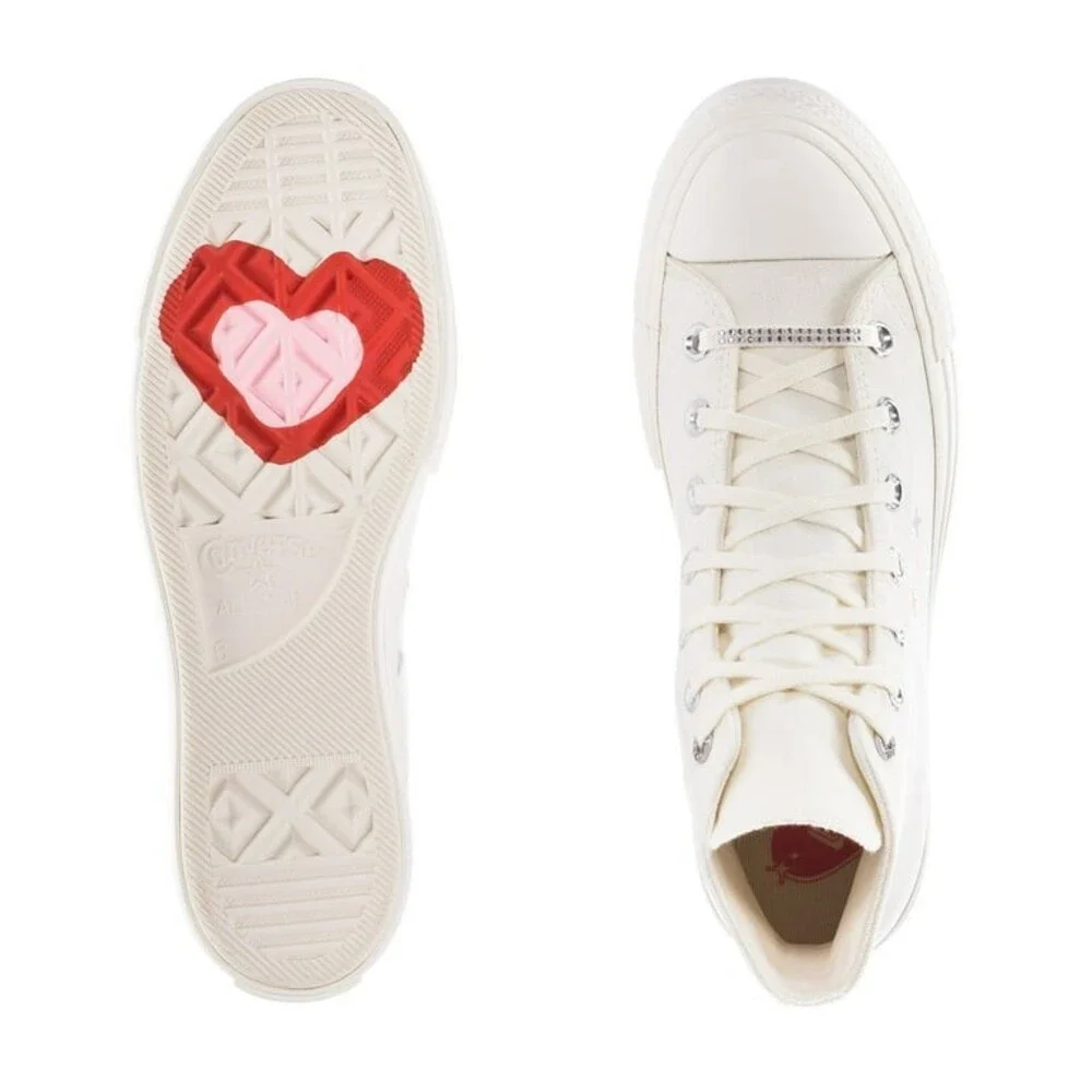 Size 11 - Converse Chuck Taylor All Star Lift Platform High Y2K Heart W - Picture 1 of 5